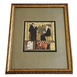 Jazz Trumpet & Sax Big Band Blues Framed Art Print Jazz Series 19 X 17